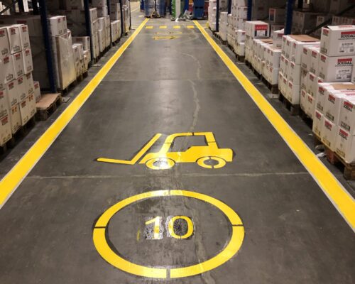 fabrika yol Çizgileri - Fabrika 10 Hiz Limiti fabrika yol cizgileri 7 scaled 500x400 - Galeri