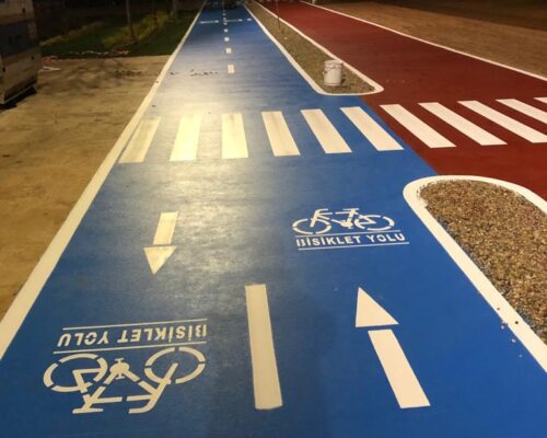 fabrika yol Çizgileri - Bisiklet Yolu Boyama ve Asfalt Uygulama bisiklet yol cizgileri erb fabrika yol cizgisi 1 500x400 - Galeri