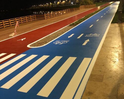 fabrika yol Çizgileri - Bisiklet Yolu Boyama ve Asfalt Uygulama bisiklet yol cizgileri erb fabrika yol cizgisi 4 500x400 - Galeri