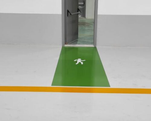 fabrika yol Çizgileri - Fabrika Ic Sahalarinda Is Guvenligi fabrika guvenlik cizgileri erb fabrika yol cizgileri 4 500x400 - Galeri