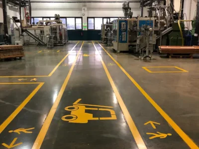 Fabrika İş Güvenlik Çizgi Uygulamaları