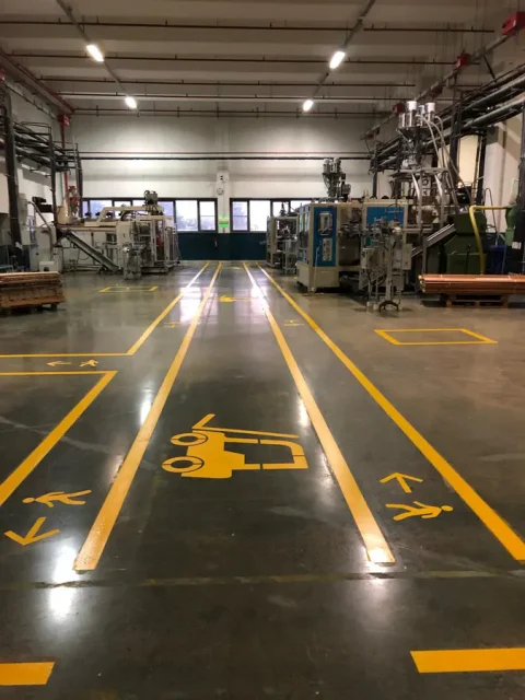 Fabrika İş Güvenlik Çizgi Uygulamaları