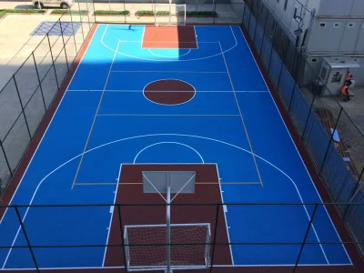 Basketbol Sahası Boyama ve Akrilik Zemin Kaplama