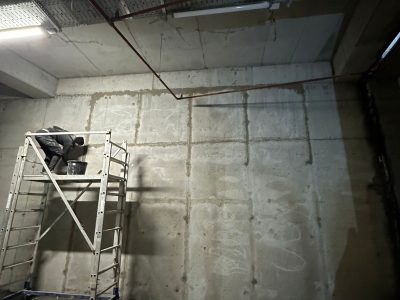 Bürüt kolon ve duvar silim uygulamaları ERB Trafik 2026 profesyonel beton parlatma ve restorasyon çalışması