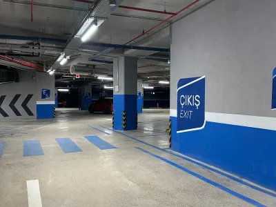 Kapalı Otopark Yol Çizgisi Uygulamaları ve Boyama