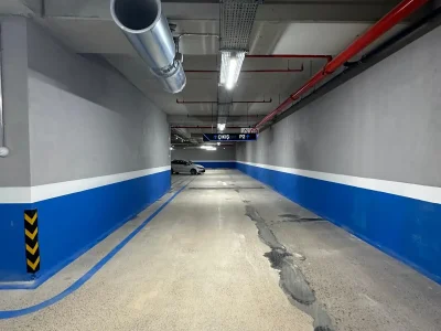 Kapalı Otopark Kolon ve Duvar Boyama