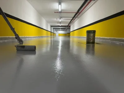Fabrika ve lojistik için dayanıklı epoksi zeminler ERB Trafik 2026 profesyonel zemin çalışması